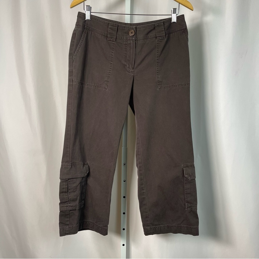 Caslon Size 6 Cargo Crop Capri Pants Y2K Hiking Gorp Camp